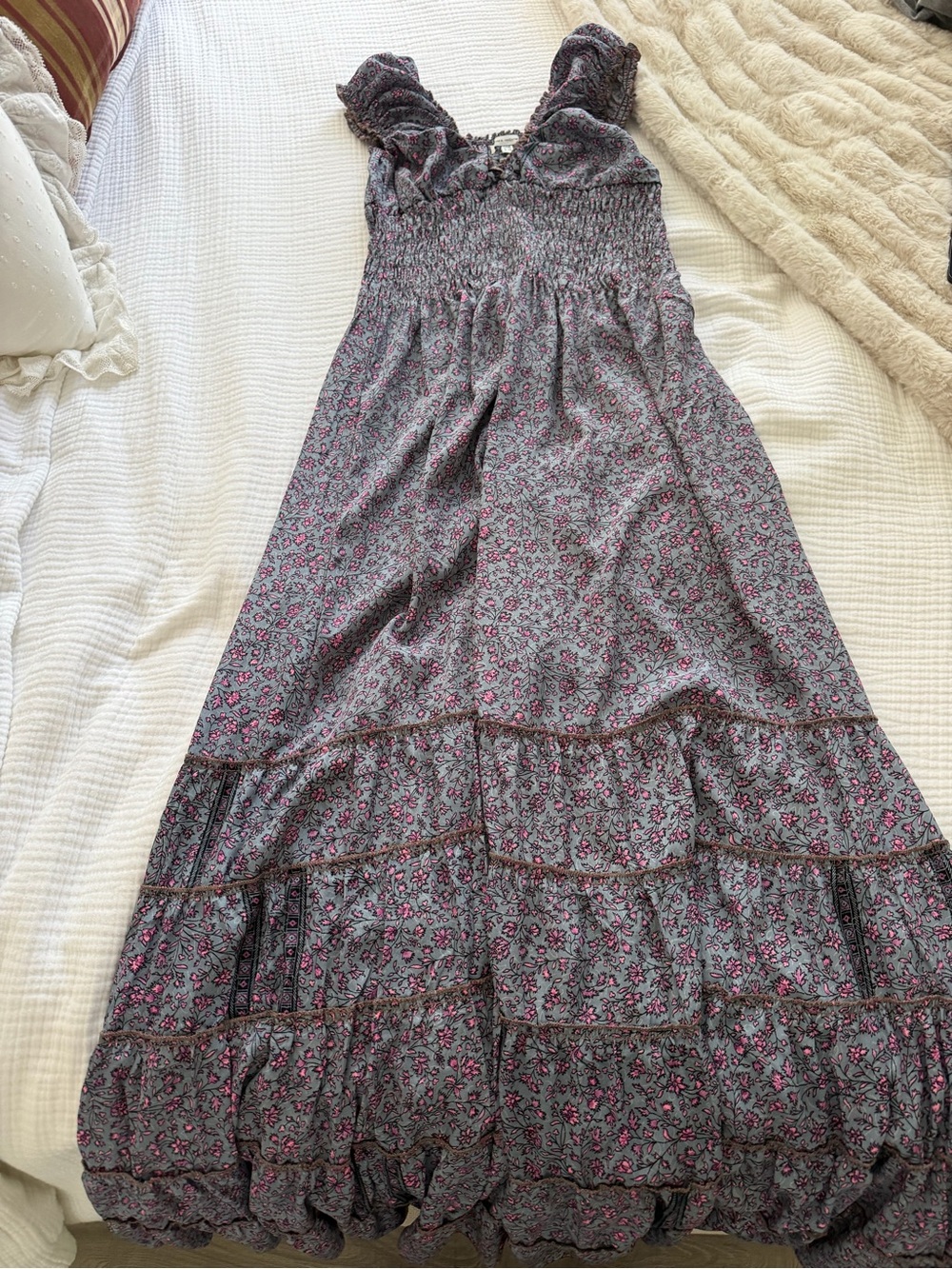 Floral Smocked Maxi Dress